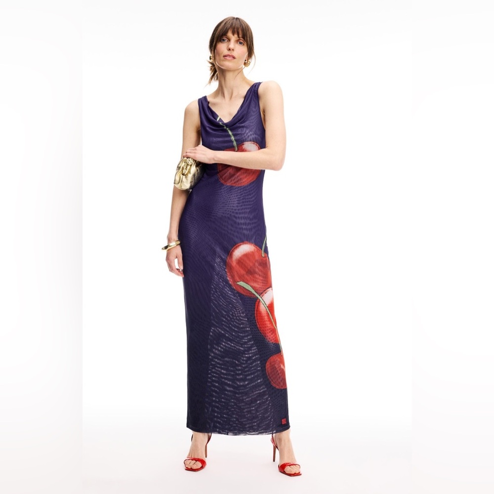 Muma World Night Cherry Midi Dress